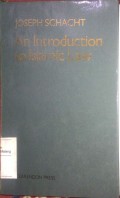 An introduction to islamic law